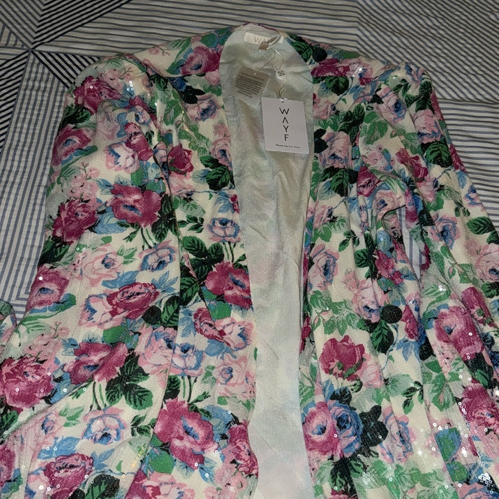 Where Are You From (WAYF) Floral Sequin Dress